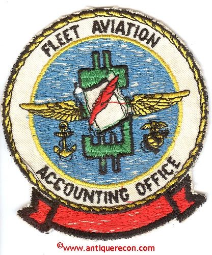 US NAVY FLEET AVIATION ACCOUNTING OFFICE PATCH