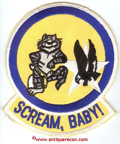US NAVY VF-51 SCREAM, BABY! TOMCAT PATCH