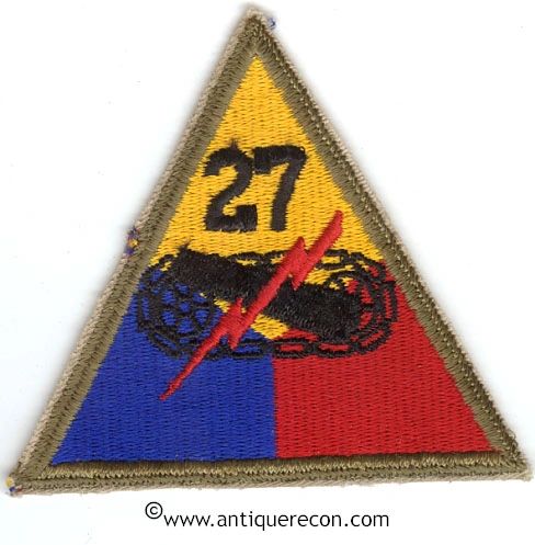 US ARMY 27th ARMORED DIVISION PATCH