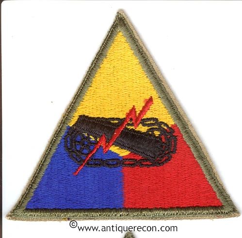 US ARMY ARMORED FORCES SCHOOL PATCH - used