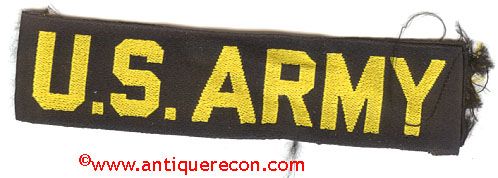 US ARMY TAPE - BLACK & GOLD 1960's
