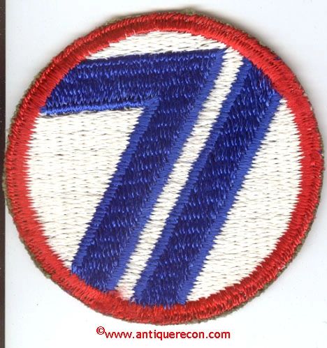 US ARMY 71st INFANTRY DIVISION PATCH