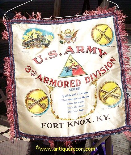 US ARMY 3rd ARMOR DIVISION SISTER PILLOW SHAM