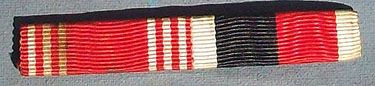 WW II US ARMY GOOD CONDUCT AND ARMY OF OCCUPATION RIBBON BAR - SEW ON STYLE