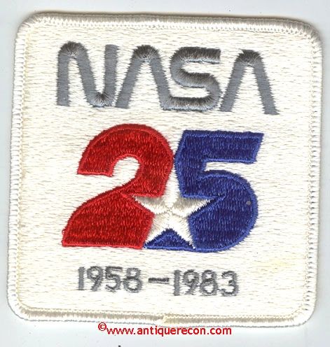 NASA 25th ANNIVERSARY PATCH 1958-1983