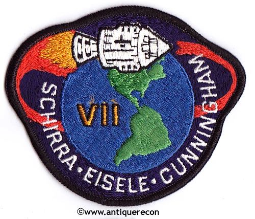 NASA APOLLO VII MISSION PATCH - IRON ON