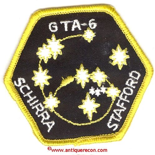 NASA GEMINI 6 GTA-6 MISSION PATCH