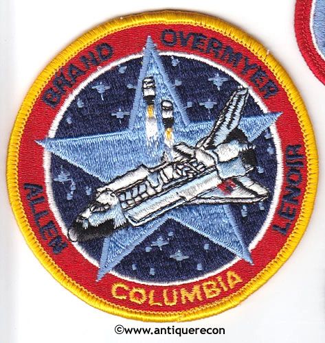 NASA SHUTTLE COLUMBIA STS-5 MISSION PATCH