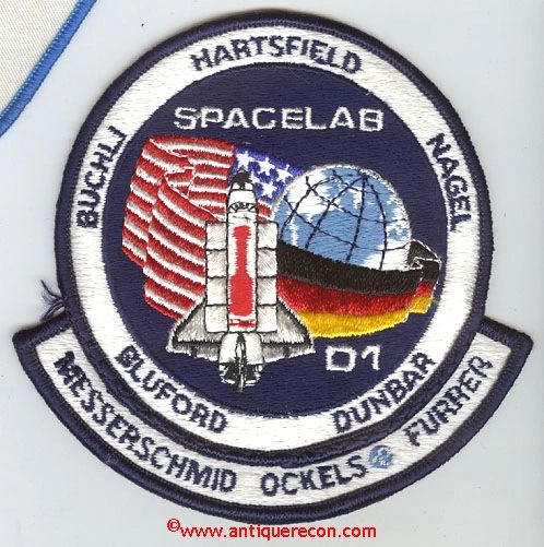 NASA STS-61A SPACELAB D1 MISSION PATCH