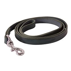 3/4" x 5 foot Leather Dog Leash in BLACK or HAVANA BROWN