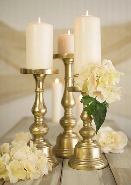 Athena Metal Candle Stand Gold 9.5 - Save-On-Crafts