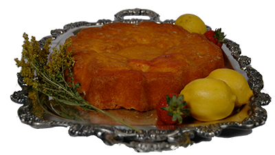 Poinsetta Lemon Cake