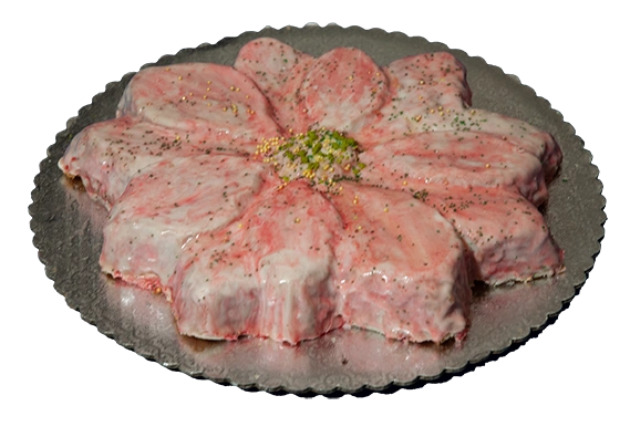 Decorated Poinsetta Lemon Cake