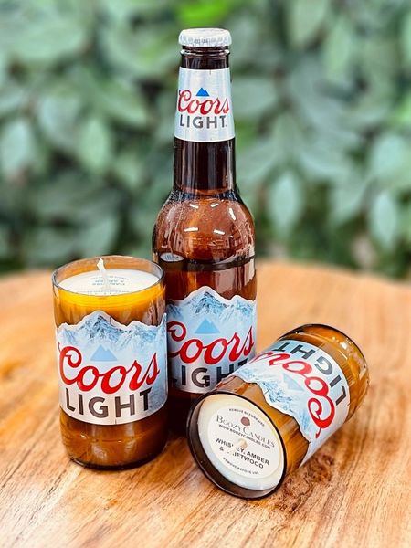 Coors Light Beer Can Candle 12oz Hand Poured Custom Scented Soy Wax Candle  Fun Candles Unique Fun Gift Beer Gifts Beer Lover 