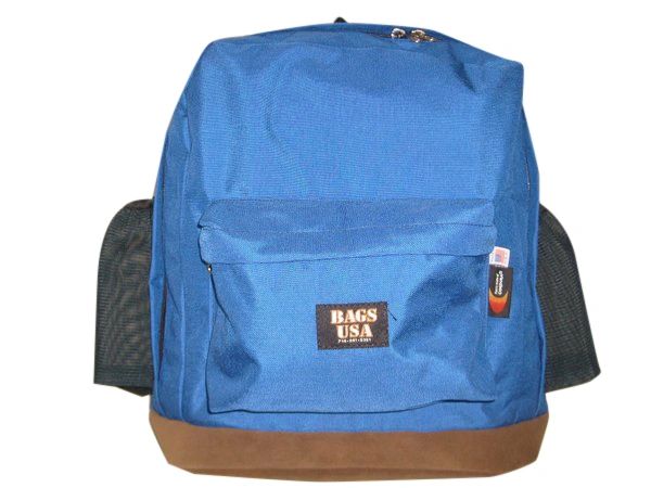 Backpack Jumbo Size H2O Holds Two Water Bottle 22 Oz And Suede Bottom Made In USA.