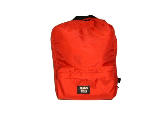 First Aid Emergency Backpack, Search And Rescue, Bug Out Backpack, Red or Orange Made In USA.