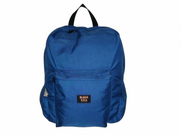 Jumbo Backpack, Carry-On Size With Front And Side Pockets Made In USA.