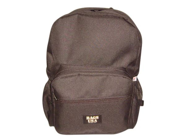 University Backpack, Front Pocket And Side Pockets Made In USA.