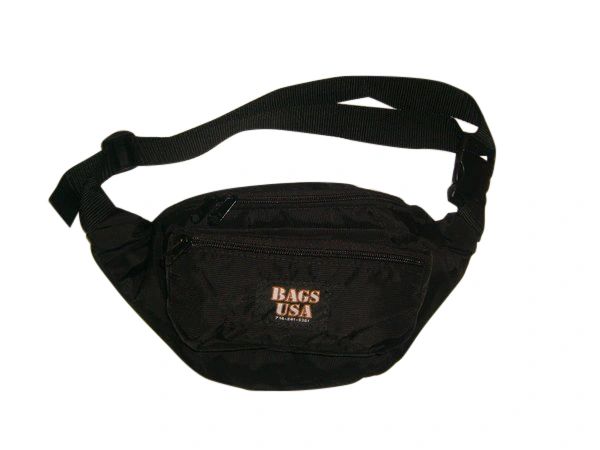 Fanny Pack Large Triple Compartment, Waist Bag Cordura Made In USA.