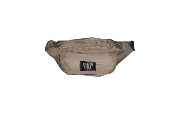 Fanny Pack Large Triple Compartment Waist Bag, Durable Nylon Made in USA.