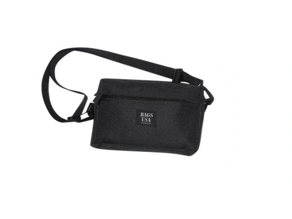 Shoulder Bag With Front Pocket, Unisex Purse Travel Clutch Personal Bag, Made In USA.
