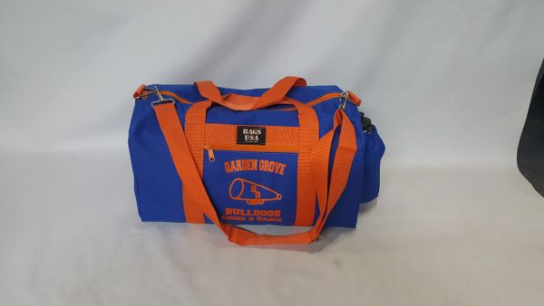 Cheerleading Duffle With Water Bottle Holder Made In USA.