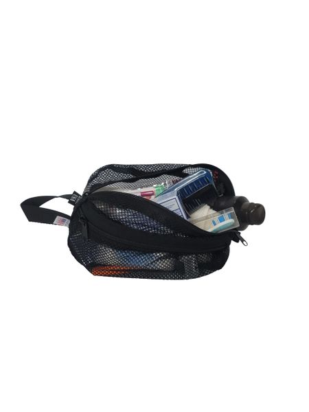 Mesh Toiletry Or Travel Bag, Makeup Bag, Great for Gym, College Dorms, Swimmers Made In USA.