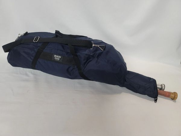 Baseball, Softball Equipment Bag Nylon. Standard Size, Holds Two Bats And Outside Pocket Made In USA.
