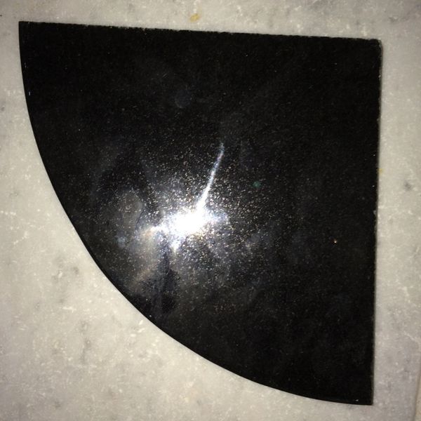 3cm Absolute Black Granite Shower Corner Shelf