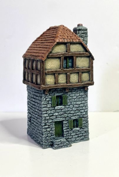 (SOLD) (READY PAINTED) 10mm Timber Framed 3-Storey House