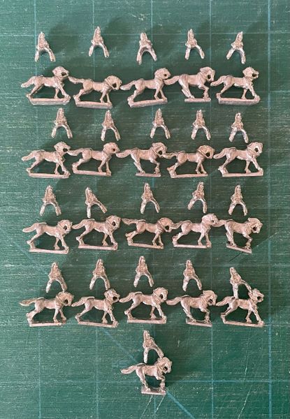 10mm Napoleonic British Heavy Cavalry (x21)