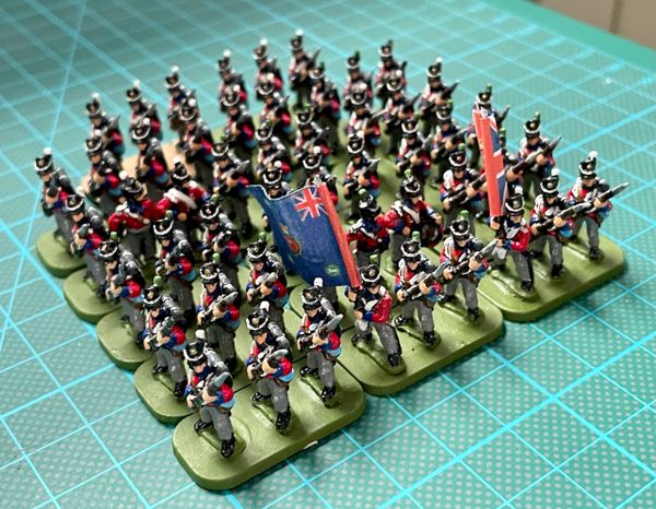 51 x 15mm Napoleonic British Infantry Figures