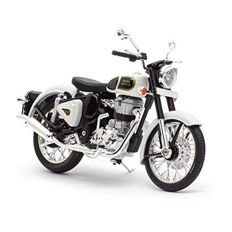 Royal Enfield Classic 350 1:12 Scale Model (white ...