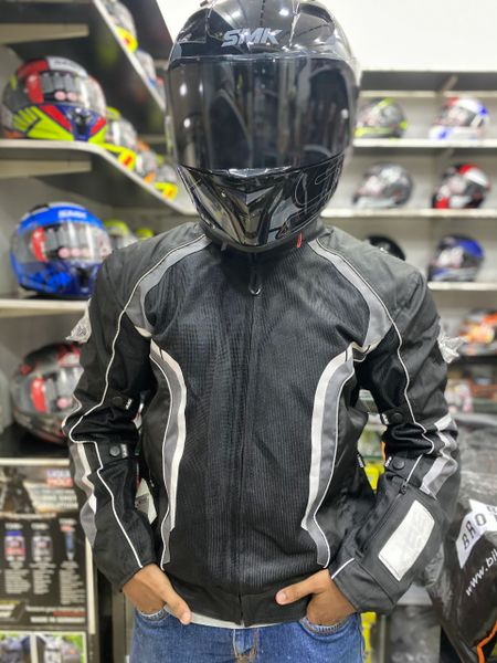 Grey motorcycle outlet jacket