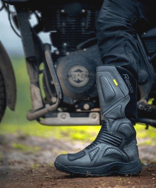 Grey moto clearance boots