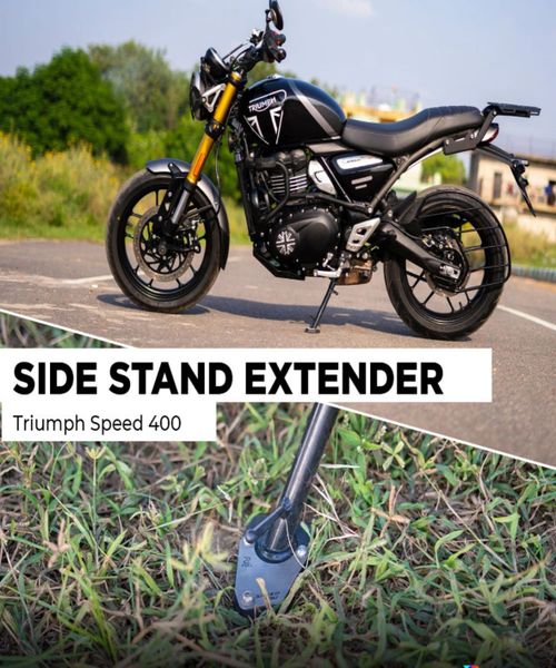 ZANA SIDE STAND EXTENDER BLACK FOR TRIUMPH SPEED 400 Motorcycle