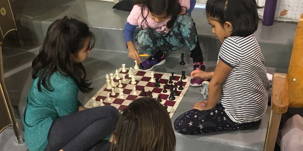 Inside the Girls Club Room at the K-12 Chess Champs
