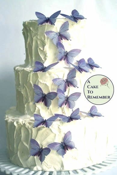Purple Butterflies Cupcake Topper Edible Wafer Paper BUY 2 GET 3RD FREE! 