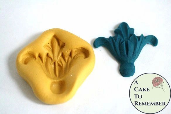 Mini Fleur de Lis Food Safe Silicone Mold for Fondant Cake Decorating