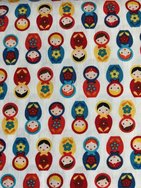Suzy's Minis Russian Doll fabric in Country by Robert Kaufman