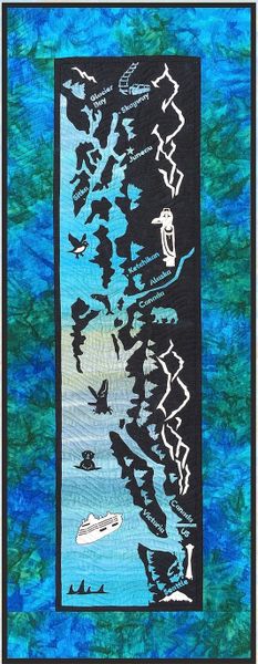 North to Alaska (the Inside Passage) Lasercut Applique