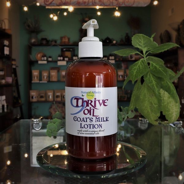 Goat's Milk Lotion, 9Thrive Oil. 8oz (Formerly 9Thieves' Oil)