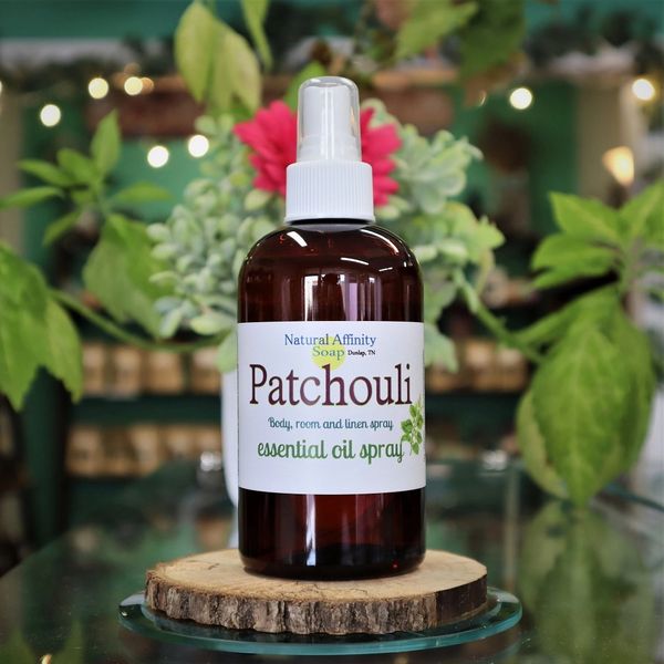 Patchouli Body, Linen & Room Essential Oil Spray. 8oz