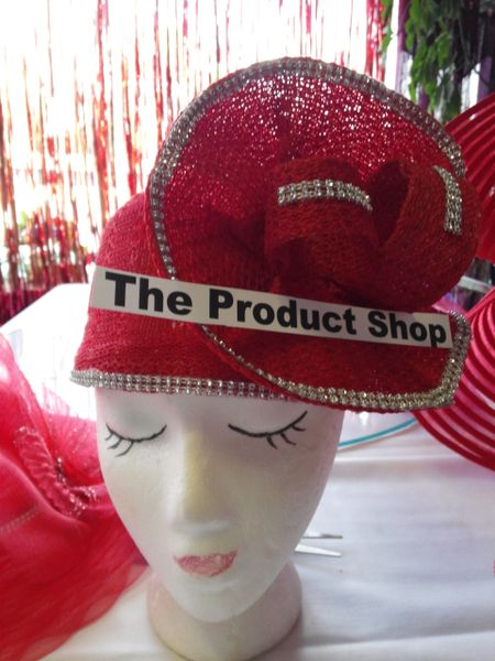 Fancy Soft Red Straw Hat