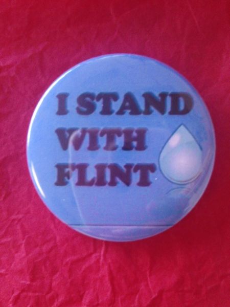 Flint Water Button #2618