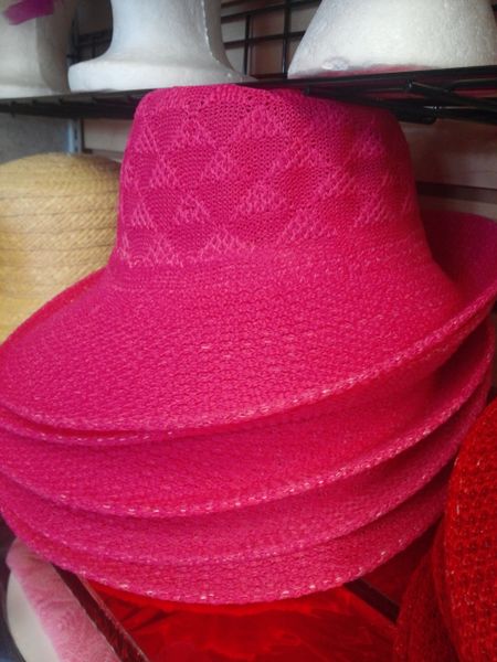 Fushia Soft Straw Hat #3046