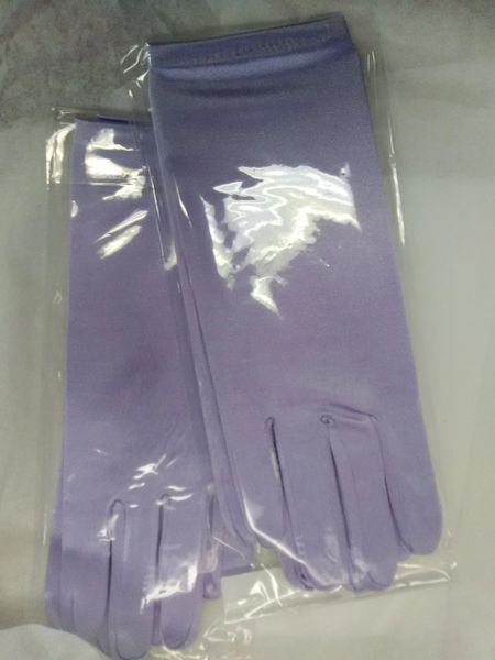 Lavender Satin Gloves 3106