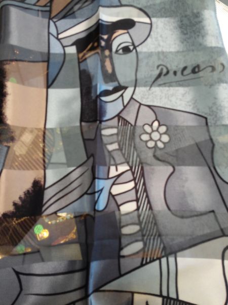 Grey and Black Picasso Scarf