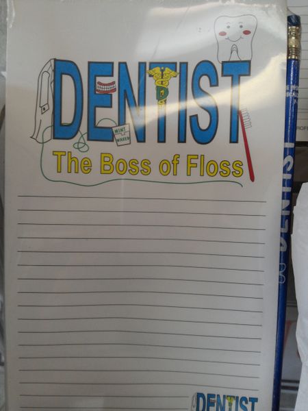 Dentist Notepad and Pencil Set