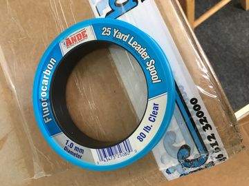 Ande Line 25 yd. leader spool 80 lb test